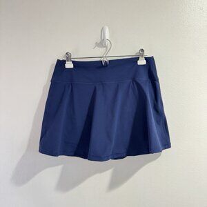 J. Crew Skirt Skort L Tennis Active Cloud Stretch Pull On Navy Blue Flare Golf